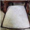 Image 3 : Victorian‑Style Carved Side Chair with Front Casters (Approx. H 36")