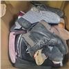Image 2 : 3-Box Mixed Household Items: Women’s Shoes (various Styles), Framed Artwork and Textiles