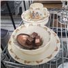 Image 2 : 25-Pcs Assorted Glassware Lot & Royal Doulton Vintage English Bunnykins Children's 4-Pcs Dish