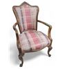 Image 1 : Vintage French Provincial Carved Wood Armchair, Approx. H 41"