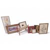 Image 1 : Group of 7 Framed Art Pieces & Mid‑Century Style Wooden Magazine Rack