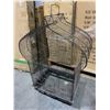 Image 2 : Group of 3 Vintage Wire Birdcage, Metal Floor Vase & Plant Stands