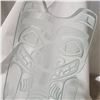 Image 3 : David Montpetit Etched Glass Totem Sculpture -15" tall on a 10" x 8" base