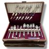 Image 1 : 50+ Pcs Vintage Community Plate (Oneida) Silverplate Flatware Set with Wooden Case