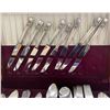 Image 2 : 50+ Pcs Vintage Community Plate (Oneida) Silverplate Flatware Set with Wooden Case