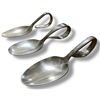 Image 1 : 3 Pcs Vintage 1847 Rogers Bros and Wm Rogers & Son Curved Handle Silverplate Baby Spoons