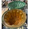 Image 4 : Group of Vintage Mixed Household Items Includes Glass Measuring Pitchers, Ceramic Bowls, and Blue Po