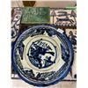 Image 3 : Group of Vintage Folk Art Ceramic Tiles, Pottery, and Assorted Glassware Decor