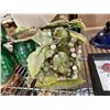 Image 4 : Group of Vintage Mixed Pottery, Green Glazed Planters, Decorative Plates, and More