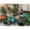 Image 3 : Large Group of Handcrafted Glazed Pottery Includes Jugs, Bowls, Cups, and Decorative Vessels
