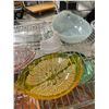 Image 4 : Beautiful Collection of Vintage Colored Glass and Crystal Tableware