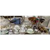 Image 1 : Group of Decorative China - Assorted Teacups, Saucers, and Glassware