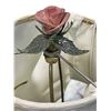 Image 3 : Vintage Porcelain Rose-Flower Table Lamp - As Is