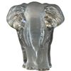 Image 2 : 3 Art Glass Pieces: Ruffled Multicolor Bowl, Elephant, and Bird Figurine