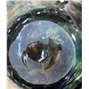 Image 7 : 3 Art Glass Pieces: Ruffled Multicolor Bowl, Elephant, and Bird Figurine