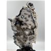 Image 2 : 7 INCH BLACK AND WHITE NATURAL FORMATION AGATE SLICE