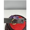 Image 3 : ADJUSTABLE AMETHYST RING BRAND NEW . MATERIAL - ZINC WITH ELETRO PLATED GOLD .