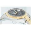 Image 6 : Rolex Mens 18K Two Tone Yellow Gold "Wimbledon" Gray Roman Dial Datejust 36MM Wi