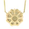 Image 6 : NEW 14K Yellow Gold 13 ctw Star Snowflake Cut Smoky Quartz Pendant Chain Necklac