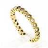 Image 7 : 14k Yellow Gold 0.92 ctw Round Milgrain Bezel Set Diamond Eternity Band Ring Sz