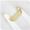 Image 3 : Solid 14K Yellow Gold Engraveable Elongated Rectangular Polished Signet Ring