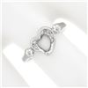 Image 3 : Tiffany & Co. Elsa Peretti Platinum Polished Open Heart Band Ring w/ Diamonds