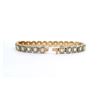 Image 4 : 18KT Yellow Gold 8.91 ctw Emerald Cut & Diamond Tennis Bracelet