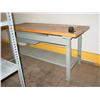Image 1 : METAL SHELVES & WORK BENCH (5X)