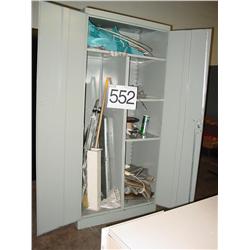 2 DR CABINETS (5X)  SOME W/CONTENTS & TOOLS