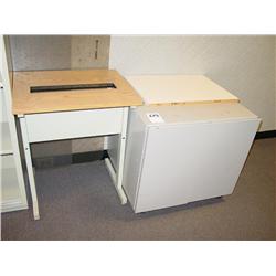 COAT RACK, PRINTER, STANDS, & BOOKSHELF