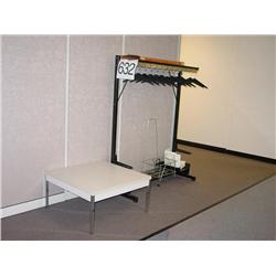 COAT RACK & TABLE