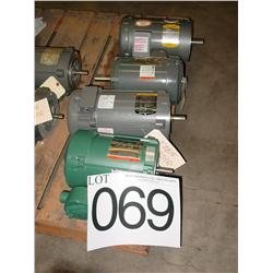 MOTORS (4X) 3/4, 1,2,HP