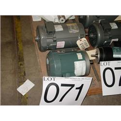 ½ - 1 HP BALDOR & GE  MOTOR (2X)