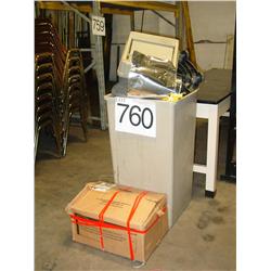 CAN DOLLY W/CONTENTS, & VAC BAGS