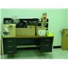 Image 1 : DESK (X4) OFFICE MISC, BOOKS, DIVIDERS x1
