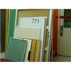 PINBOARD, CHALK, DRY ERASE x1