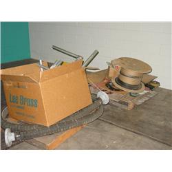 DESK & PALLETS OF PARTS (X4)