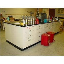 LAB ISLAND W/SURFACE TOP & DRAWERS