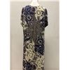 Image 2 : Johnny Was Workshop Blue White Floral Embroidered Woven Dress, Size L