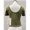 Image 2 : lululemon Women's Align Tee, Olive, Size 6 (Retail $68)
