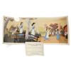 Image 1 : A Limited Edition "Belle Bonjour" Sericel with lithographic background from Beauty and the Beast.