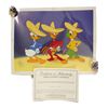 Image 2 : A Limited Edition "Three Happie Chappies" Sericel with lithographic background featuring The Three C