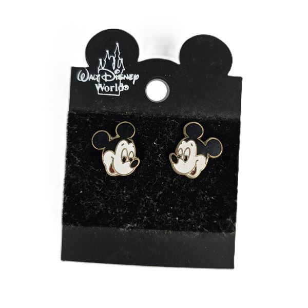 A Pair of Vintage Mickey Mouse Face  Earrings.
