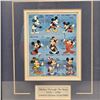Image 2 : A Limited Edition 60th Anniversary “Mickey Through The Years” Framed Stamp Set.
