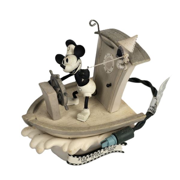 A Steamboat Willie Hallmark Ornament.