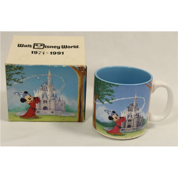 A Walt Disney World 20th Anniversary Coffee Mug.