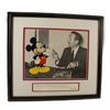 Image 1 : A Cast Member Exclusive Mickey Mouse and Walt Disney Sericel.