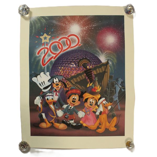 A Cast Member Exclusive Walt Disney World Millennium Celebration Lithographic Reproduction.