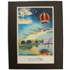 Image 1 : A Characters in Flight matted print on mat board.