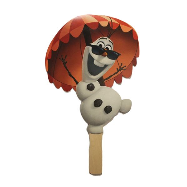 A 2014 Olaf paperboard fan.
